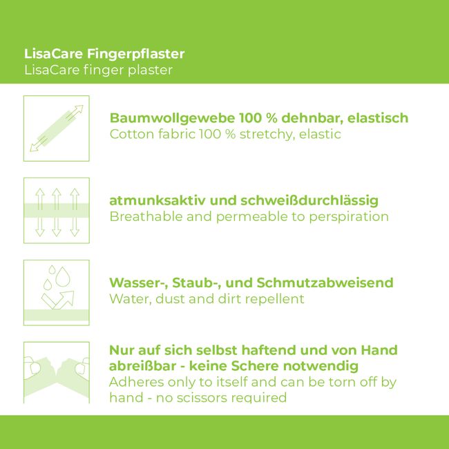 LisaCare-Pflasterverband-Eigenschaften