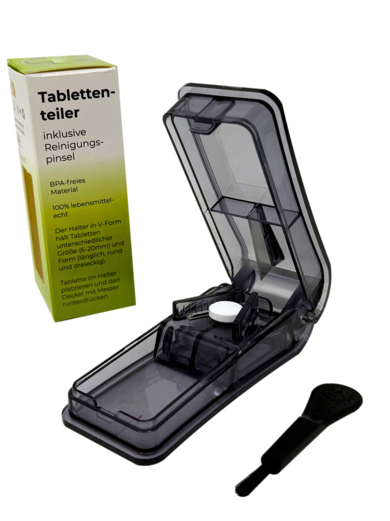 LisaCare Tablettenschneider - Tablettenteiler Schwarz