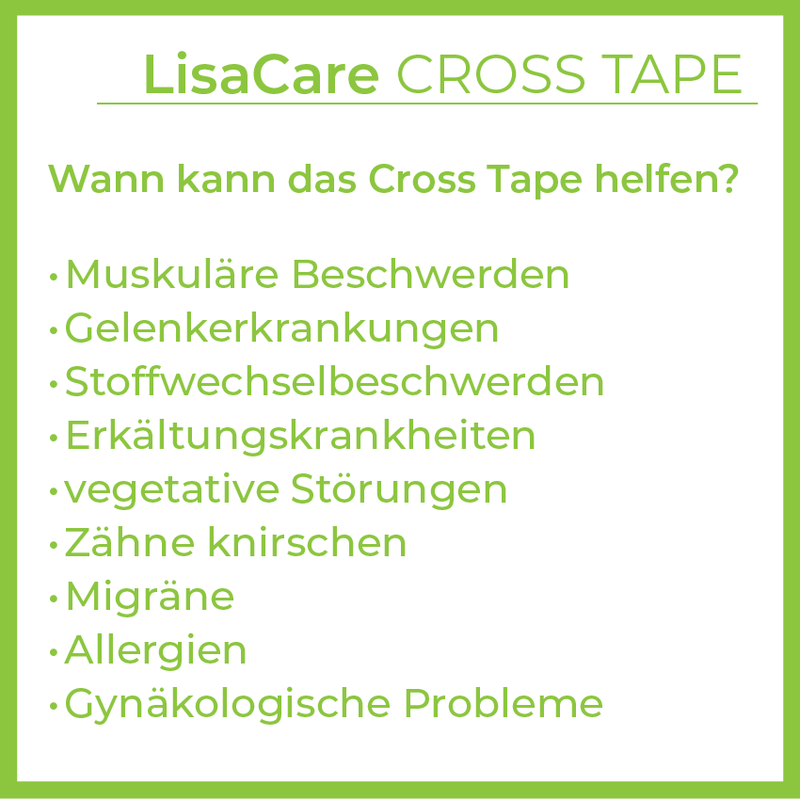 LisaCare - 160x Akupunkturpflaster klein - Crosstape Typ "A" - 2,7cm x 2,1cm - Beige