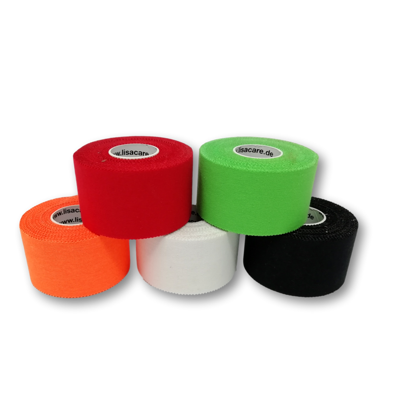 LisaCare Sporttape - 3,8cm x 10m - 5er Set - Farbmix