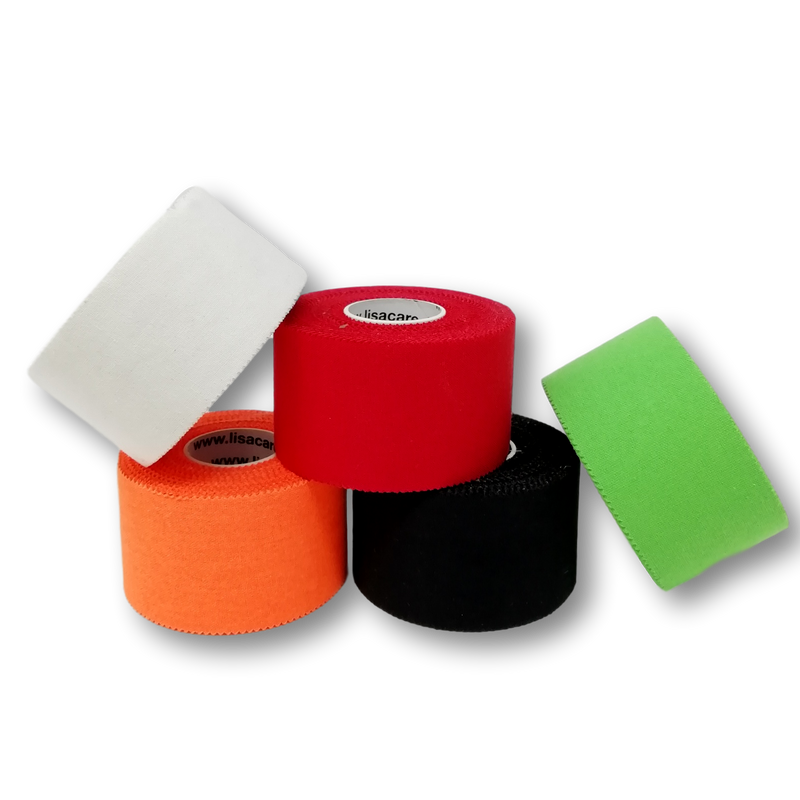 LisaCare Sporttape - 3,8cm x 10m - 5er Set - Farbmix