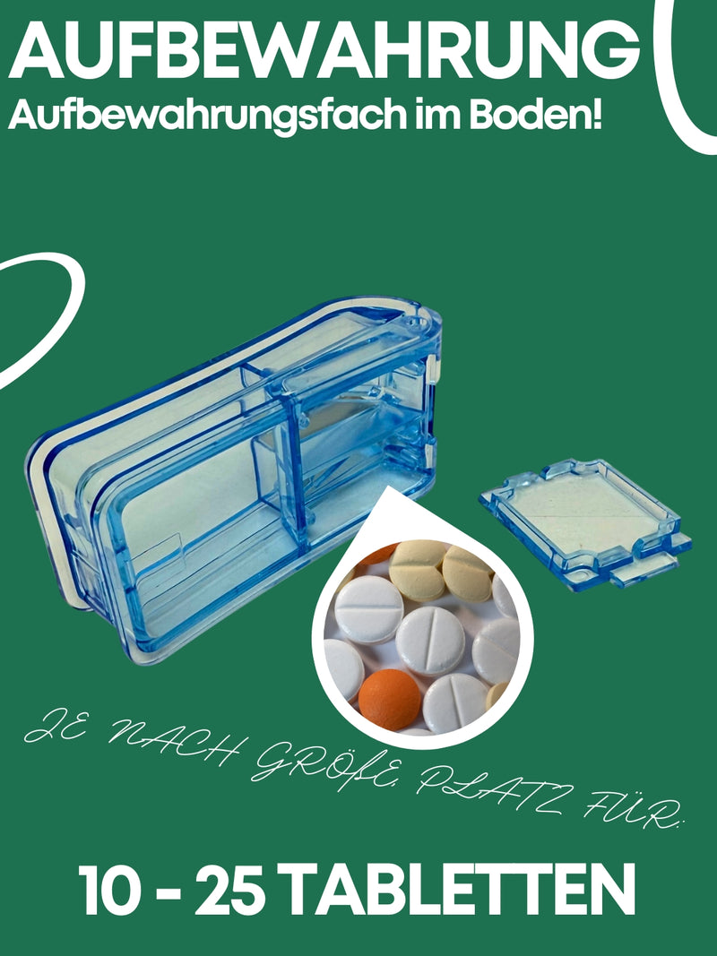 LisaCare Tablettenschneider - Tablettenteiler Schwarz