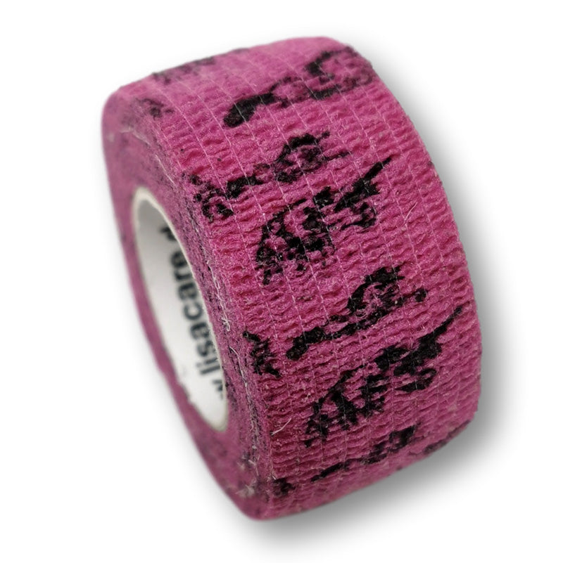 2,5cm Rolle kohäsives Fingerpflaster in pink mit Einhorn Motiv