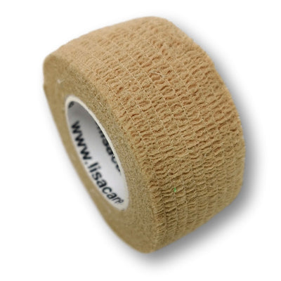 2,5cm Rolle kohäsives Fingerpflaster in beige uni