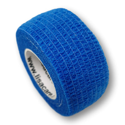 2,5cm Rolle kohäsives Fingerpflaster in blau uni