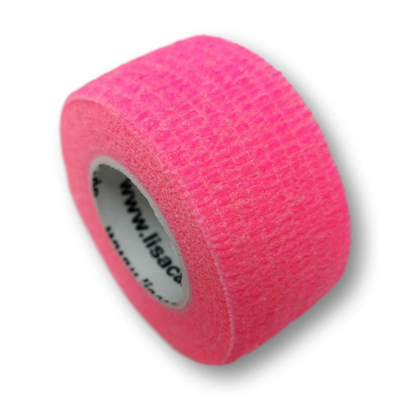 2,5cm Rolle kohäsives Fingerpflaster in neonpink uni