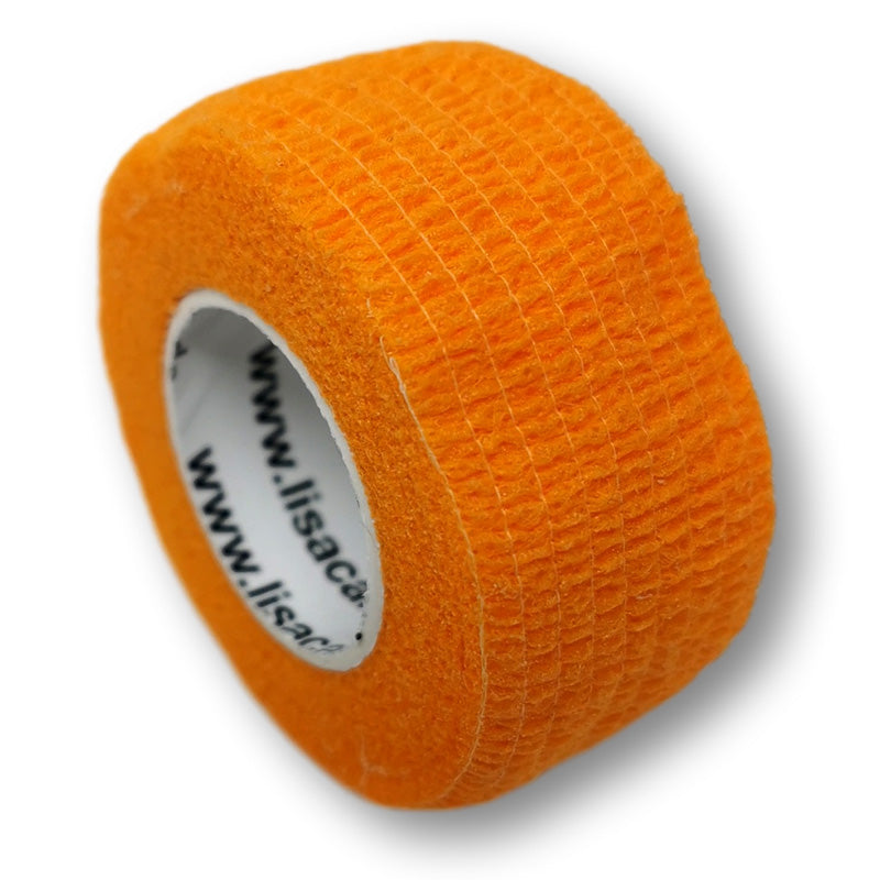 2,5cm Rolle kohäsives Fingerpflaster in orange uni
