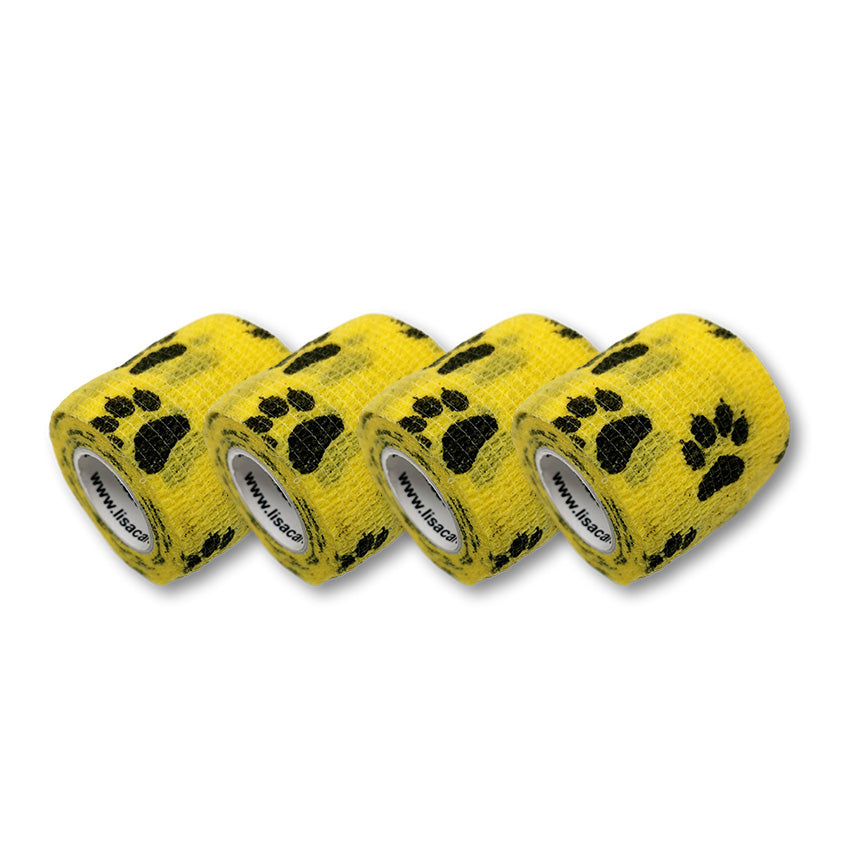 Lisaro Boxbandagen Elastisch - 4,5m Profi Bandagen, Paar, Farbe Gelb