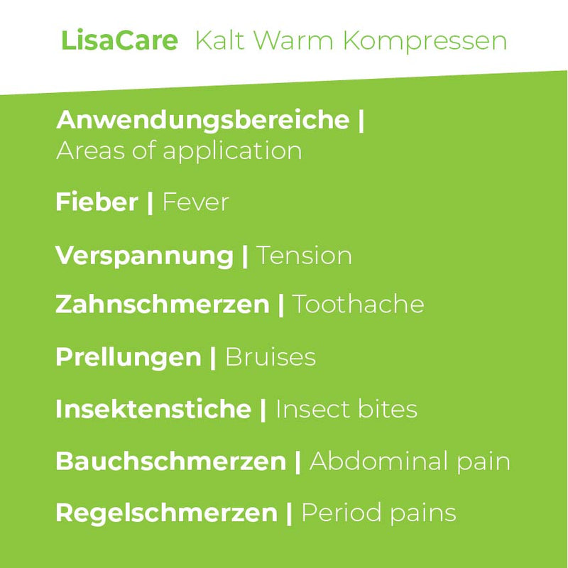 LisaCare Kalt Warm Kompressen 3er-Sets - Vielseitige Schmerzbehandlung
