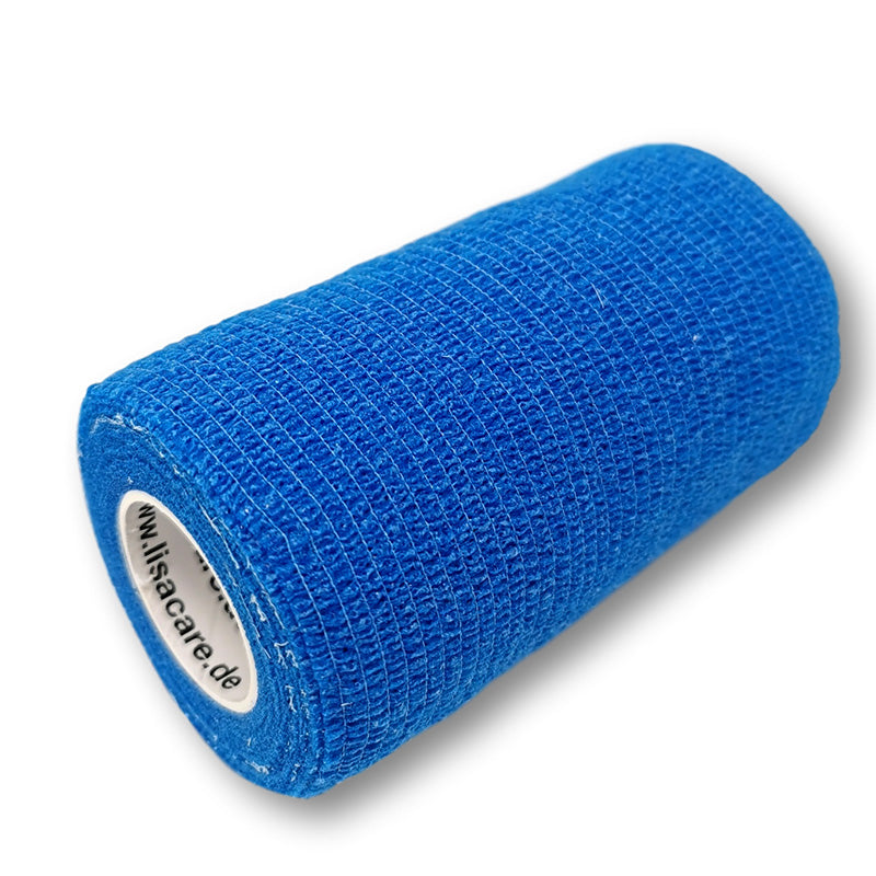 10cm Rolle kohäsives Fingerpflaster in blau uni