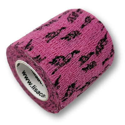 5cm Rolle kohäsives Fingerpflaster in rosa mit Einhorn Motiv
