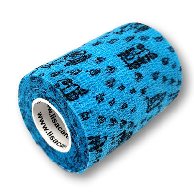 7,5cm Rolle kohäsive Bandage in blau mit Fahrzeug Motiv