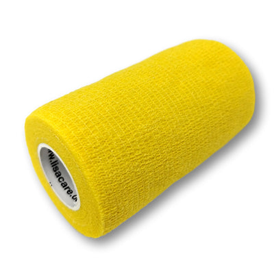 10cm Rolle kohäsives Fingerpflaster in gelb uni
