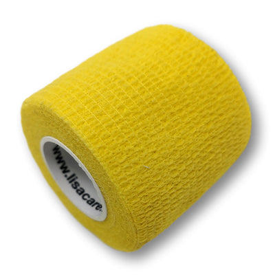 LisaCare_selbstklebende bandage 5cm, latexfrei gelb