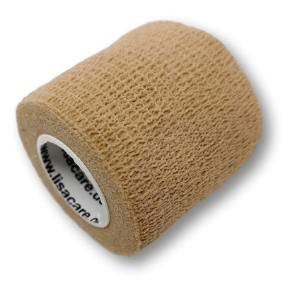 5cm Rolle kohäsives Fingerpflaster in beige uni