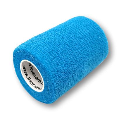 7,5cm Rolle kohäsive Bandage in hellbalu uni