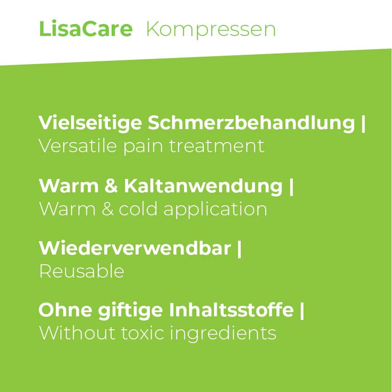 LisaCare Kalt Warm Kompressen 3er-Sets - Vielseitige Schmerzbehandlung