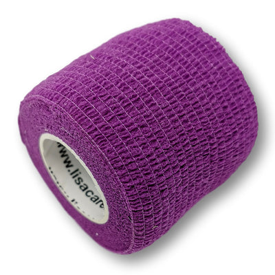 LisaCare_selbstklebende Bandage 5cm, latexfrei lila