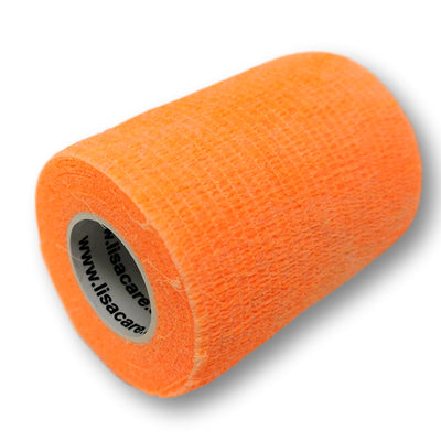 7,5cm Rolle kohäsive Bandage in neonorange uni