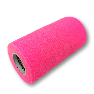 10cm Rolle kohäsives Fingerpflaster in neonpink uni