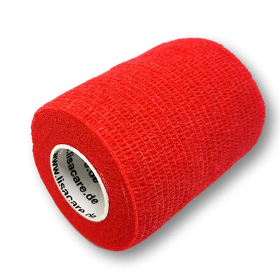 7,5cm Rolle kohäsive Bandage in rot uni