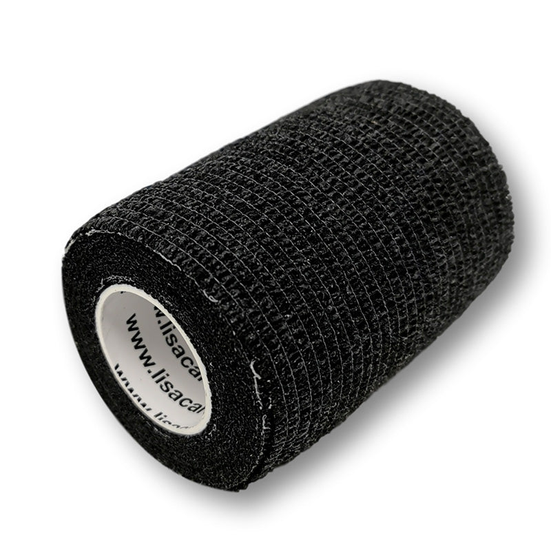 7,5cm Rolle kohäsive Bandage in schwarz uni