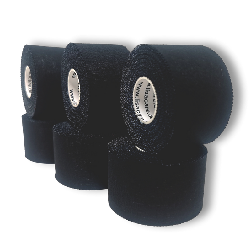 LisaCare Sporttape, 6 Rollen Schwarz