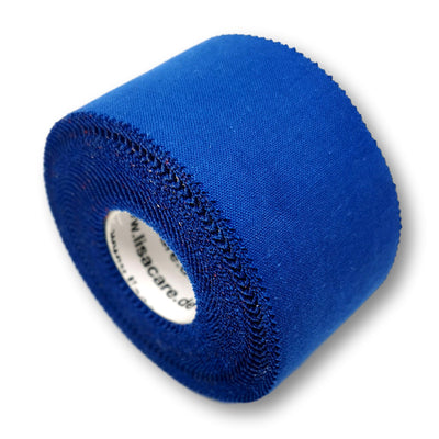 3,8cm breites Sporttape auf Rolle in blau von LisaCare