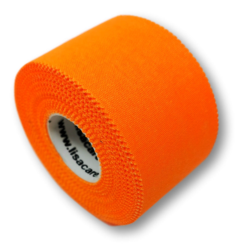 3,8cm breites Sporttape auf Rolle in orange von LisaCare
