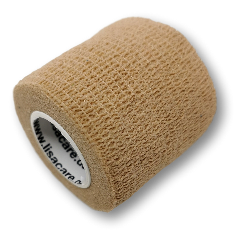 LisaCare_selbstklebende bandage 5cm, latexfrei beige